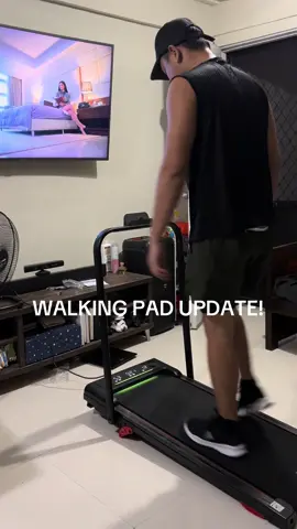 Tuloy parin ang walking era,kahit maulan. Walang makakapigil😄#happypurchase #fypシ #walkingpadathome 