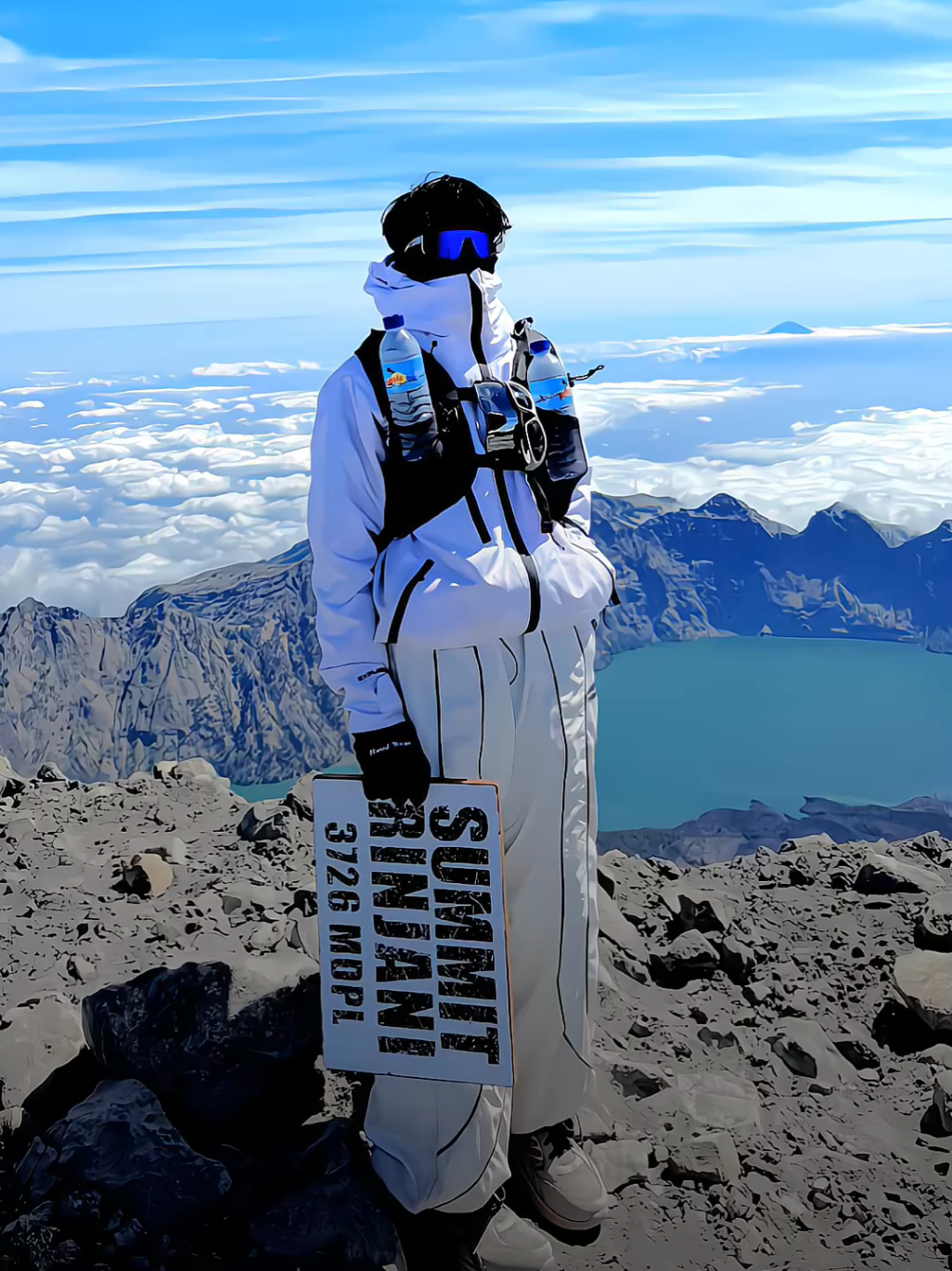 Ditantang Tektok rinjani sama warlok @pendakijjrimexx 😅😁😂 #credifoxofficialstore #rinjani #rinjanimountain #credifox #pendaki #alightmotion #xyzbca 