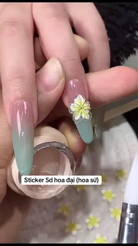 Sticker hoa sứ siêu xinh #stickerhoa #stickerhoadai #stickerhoasu #stickerhoa5d  #sticker5d #anpinails 