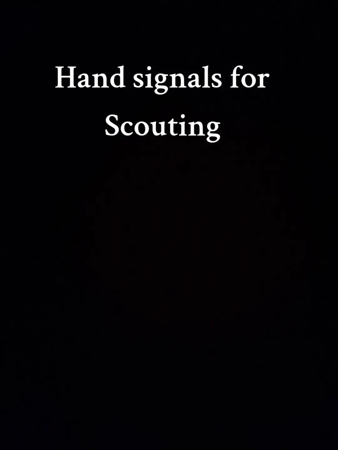 Hand signal for scouting #scouting #boyscout  #fyp #foryoupage 