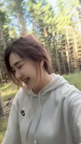 พามาเก็บเห็ดมันปู #น้องมันม่วง🍠 #เห็ดมันปู #norwayt🇳🇴 