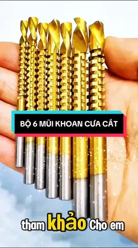 Bộ 6 mũi khoan cưa và cắt đa năng #muikhoandanang 