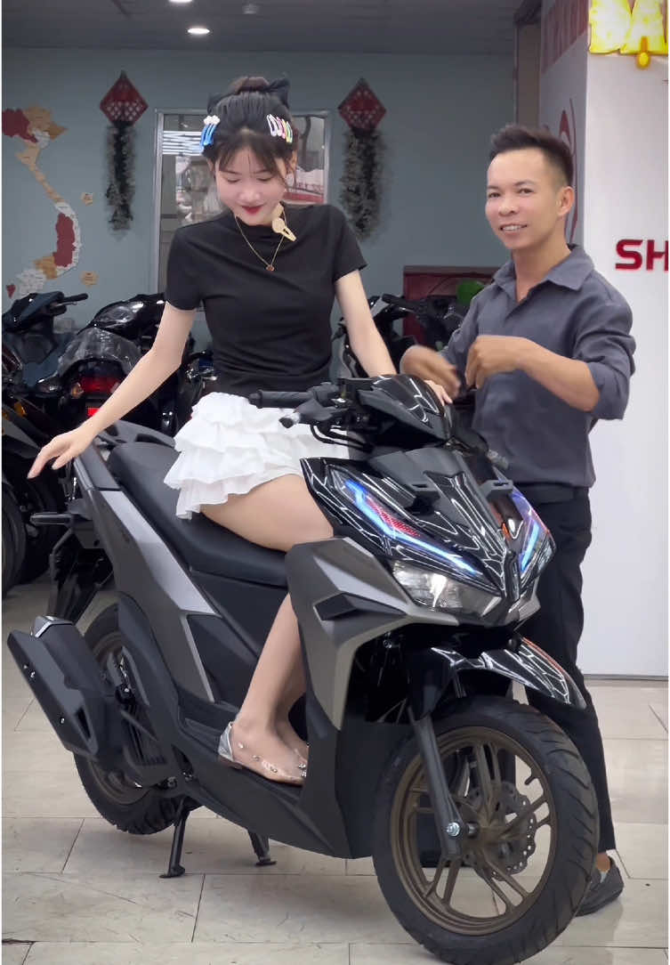 #vario xám mặt nạ đen ,3x k cần trả trước nhe😍 #xemaytragop #tramtinhlamsale #review 