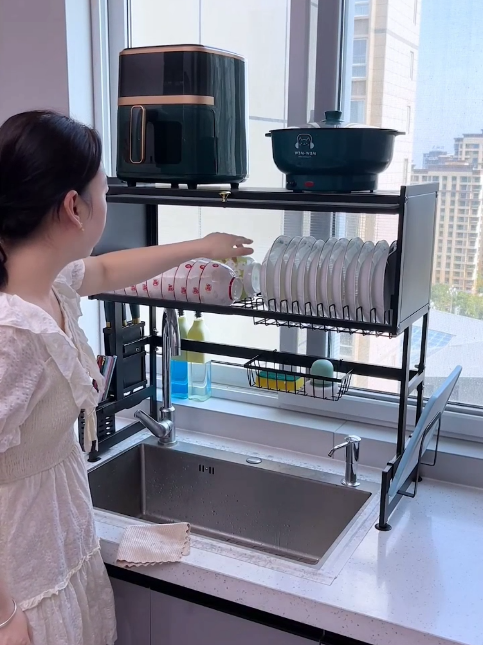 Rửa xong chỉ cần úp lên là được #dogiadung #giadungtienich #xuhuong 