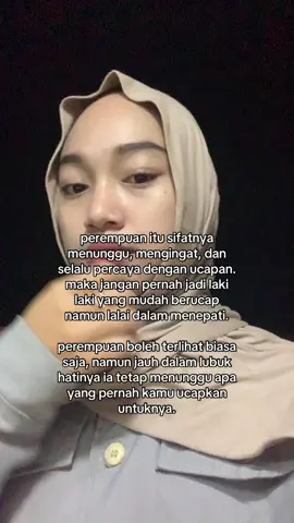 kalau memang gabisa nepatin janji, gausah janjiin hal apapun itu ke aku ya.