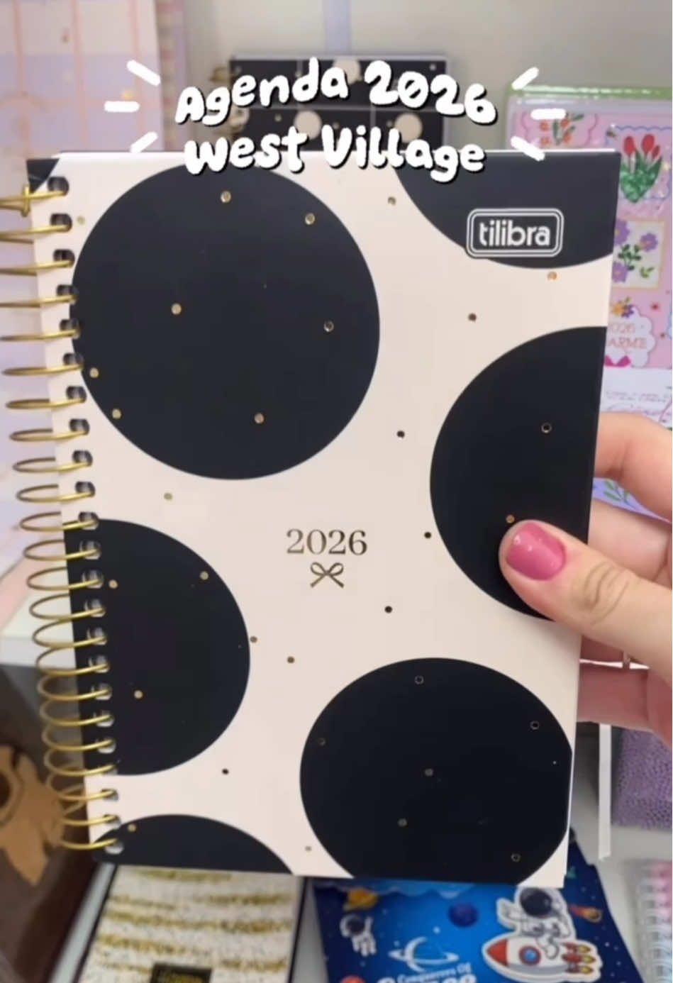 Agenda 2026 chegou por aqui! Coleção West Village da Tilibra  #westvillage #tilibra #agenda2026 #agendapersonalizada 