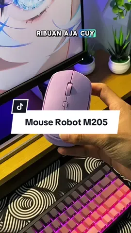 Mouse Robot M205 | Koneksi Wireless, desain compact, dan udah ada fitur button DPI nya  #mouserobotm205 #mouserobot #mousewireless #mousecompact #robotindonesia #racuntiktok #robotm205 
