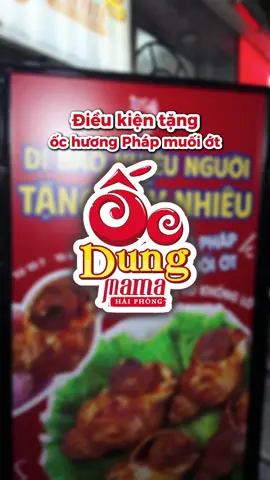 Các bác muốn ăn ốc hương Pháp nướng muối ớt free thì cứ đến ngay Ốc Dung Mama nhá #viral #xuhuong #reviewanngon #ancungtiktok #ocdungmama #dungmama @DUNG MAMAA 