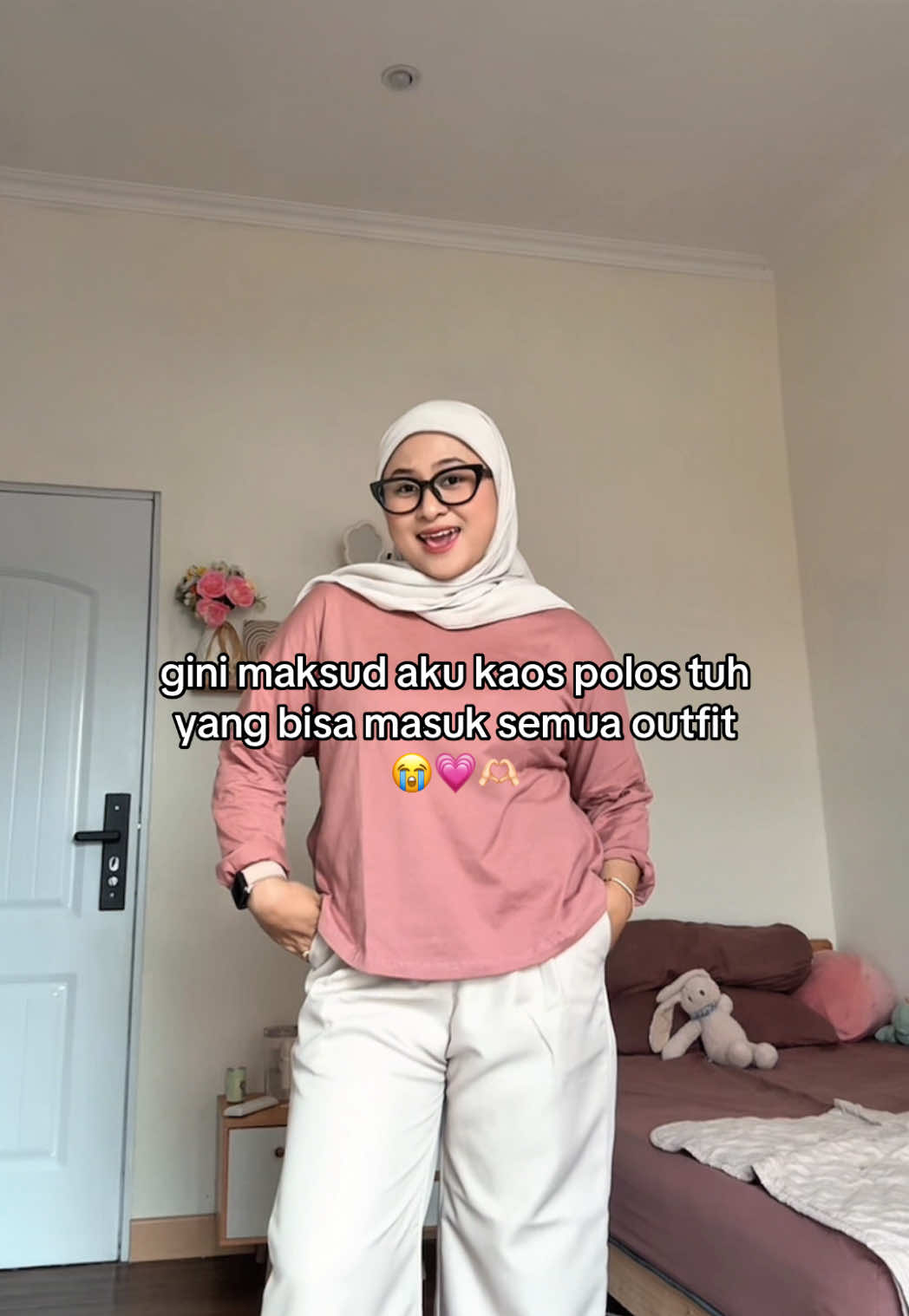 mau beli 100 pcs dehh soalnya nyaman bgtt😭🫵🏻 btw bb aku 60 tb 155 yaa✨ #kaos #kaoswanita #dailywear #ootdhijab #fyp 