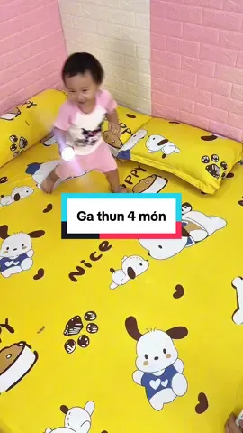 Bộ ga thun lạnh 4 món #gathun #gathunlanh #gathunhanquoc 