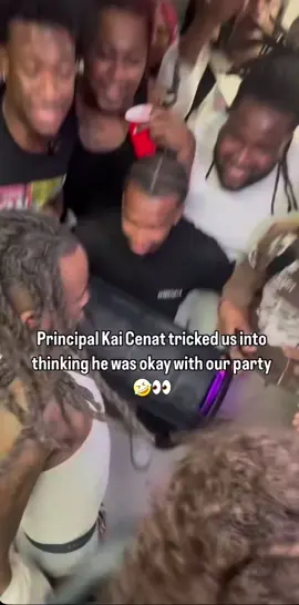Principal Kai Cenat tricked us into thinking he was okay with our party 👀😳😭😱🫣😫😂#life #funny #viralvide #viraltiktok #viral @Kai Cenat 