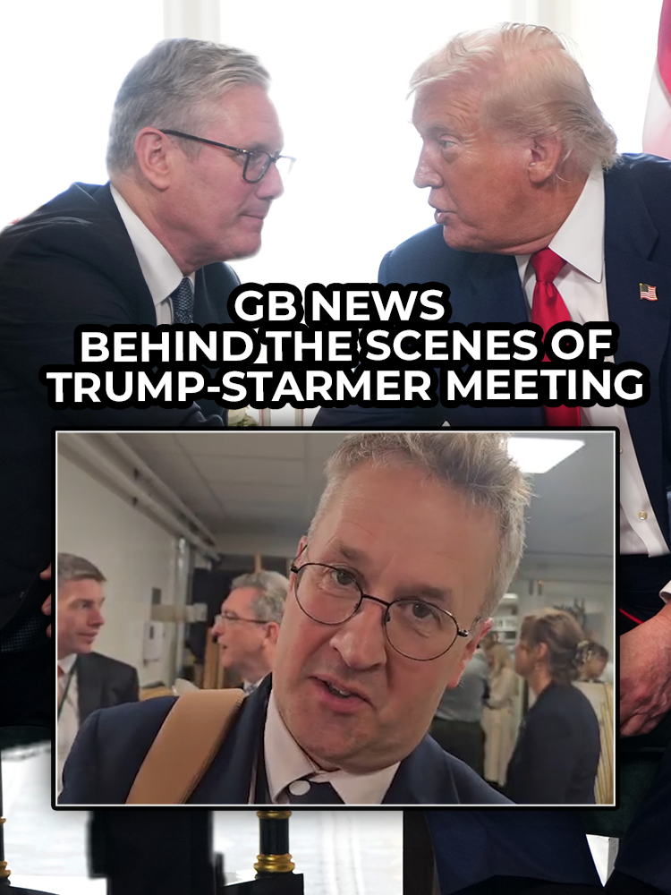 Behind the scenes 👀: GB News hosts AWAIT Trump-Starmer meeting #DonaldTrump #KeirStarmer #GBNews