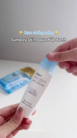 Da mụn thì nên chọn chống nắng nắp xanh này nè ❄️✨ Sunplay Skin Aqua Acne Clear Milk #hgreview #sunplaynapxanh #kemchongnangdadaumun #sunplayskinaquaacnemilk #kemchongnangsunplay 