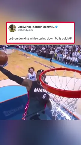 This LeBron-MJ moment is UNREAL. 😮‍💨🔥 (h/t shendy456/X) #lebronjames #lebron #NBA #basketball #michaeljordan 
