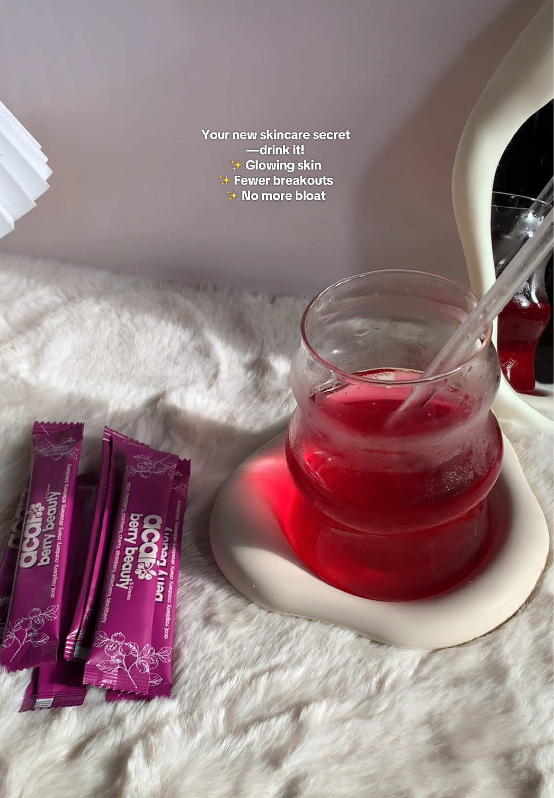 Replying to @Mara444🧿 @Ali ☀︎ Your new skincare secret—drink it! ✨ Glowing skin ✨ Fewer breakouts ✨ No more bloat #acaiberry #weekit7 #acaiberryjuicedrink #acaiberrydetox #acaiberrybeauty 