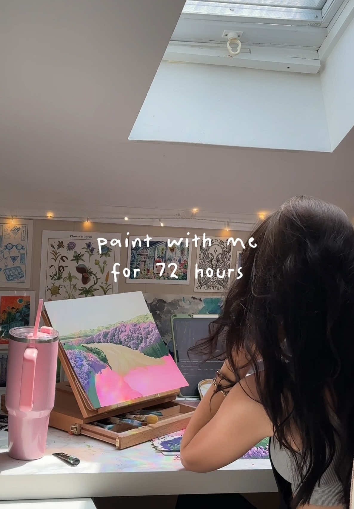 this weekend was the most productive I’ve been in MONTHS 🤸‍♀️ #artist #fulltimeartist #gouache #dayinthelife #weekendvlog #paintwithme #artstudio 