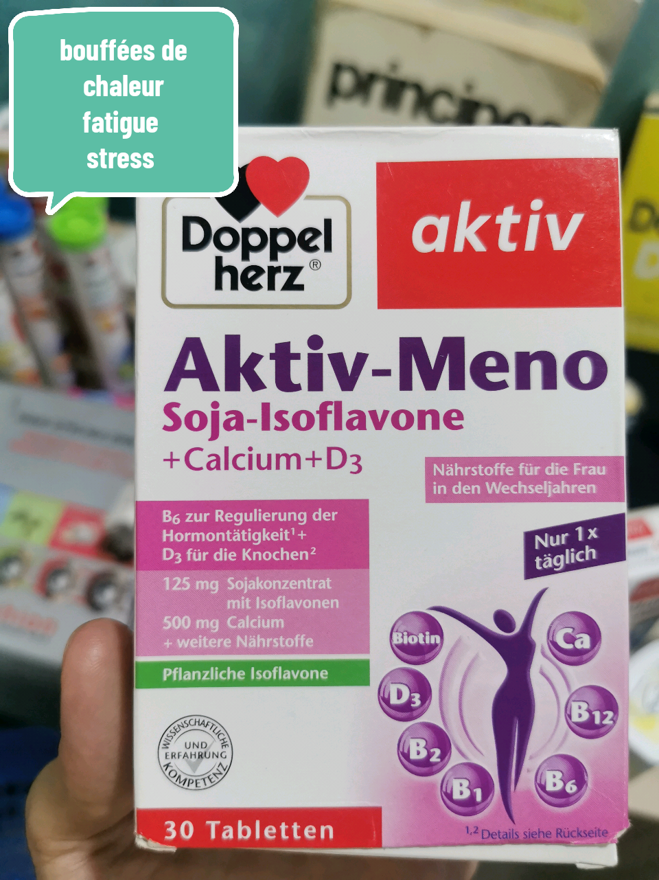 aktiv meno doppelherz  menaupose  سن اليأس #bouffeesdechaleurs #boufeesdechaleur  #bouffées #fatigue #balancehormonal #menaupose #hormoneimbalance #hormonesfeminines #isoflavones #isoflavone #bcomplex #bvitamins #bvitamines #b_complex #calcium #calciumd3 #d3 #sojaisoflavone #aktivmeno #vegan #sansgluten #sanslactose  #خلل_هرموني  #توازن_هرموني  #هرمونات_البنات  #هرمونات_النساء  #سن_اليأس  #اللهبات_الساخنة_عند_النساء  #اللهبات_الساخنة  #توتر  #قلق  #تعب  #ارهاق  #صعوبة_النوم  #البليدة  #البليدة09🇩🇿🇩🇿🇩🇿❤️  #البليدة09  #البليدة09🇩🇿  #الجزائر  #الجزائر🇩🇿  #algeria  #algeria🇩🇿  #algerie  #algerie🇩🇿  #dz  #dzhealth