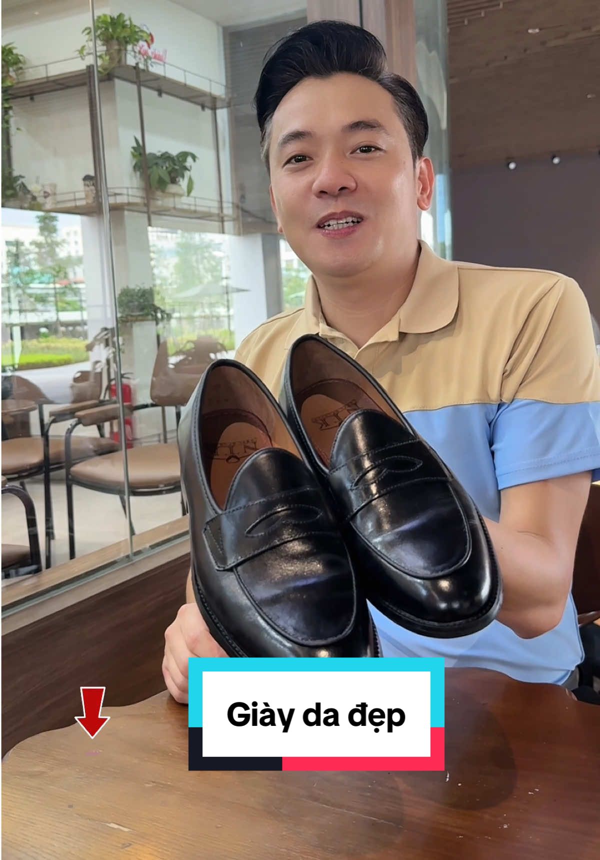 Giày da cao cấp #xuhuong #tikhub #thoitrangnam #giày #giayda #giaydanam 