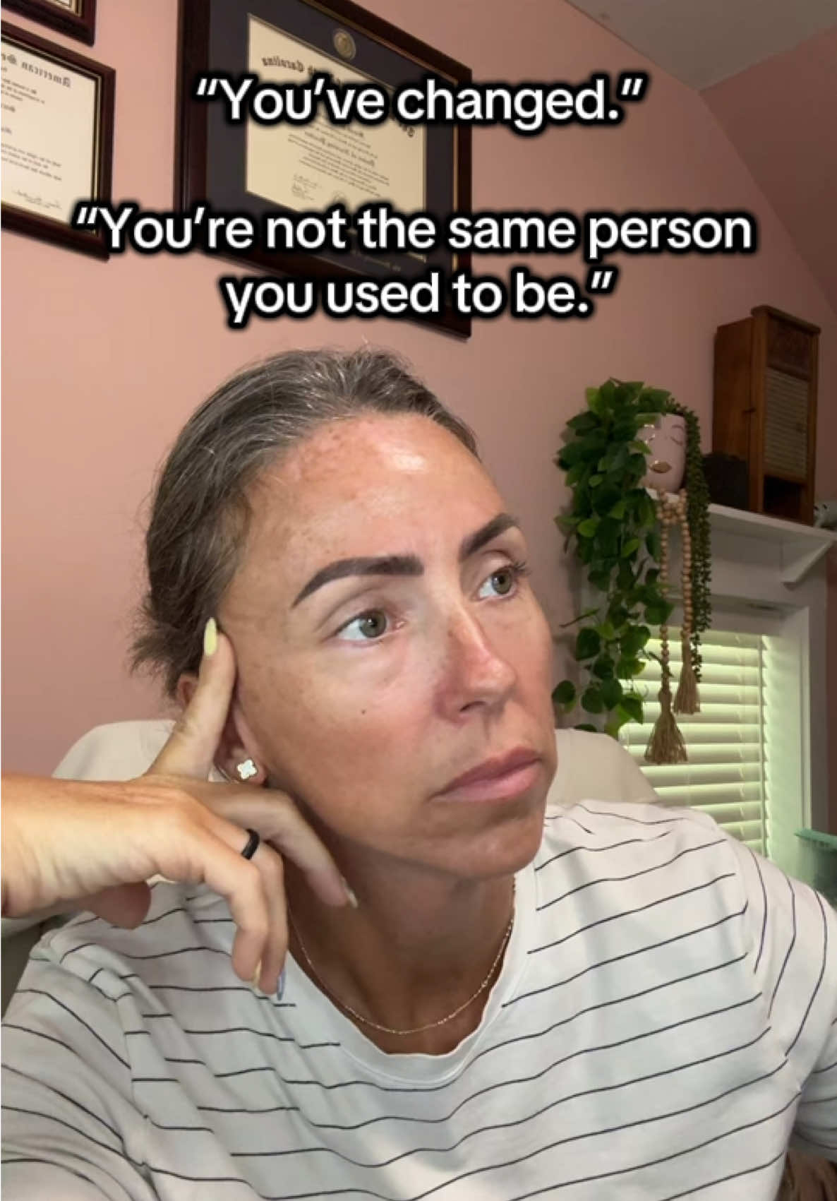 Imagine staying the exact same person forever. No thanks.  ✨Growth looks good on me✨