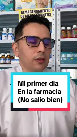 Yo en mi primer día en la farmacia (no salió bien) 🤣😂#trabajo #farmacia #humor #clientes #