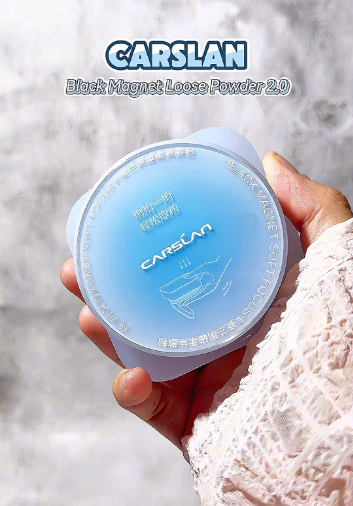 Aaa Suka gila texture dia yg smooth halus kat kulit .best taw loose powder ni 🩵😍 #loosepowder #carslan #carslanmy #carslanloosepowder #MakeupRoutine 