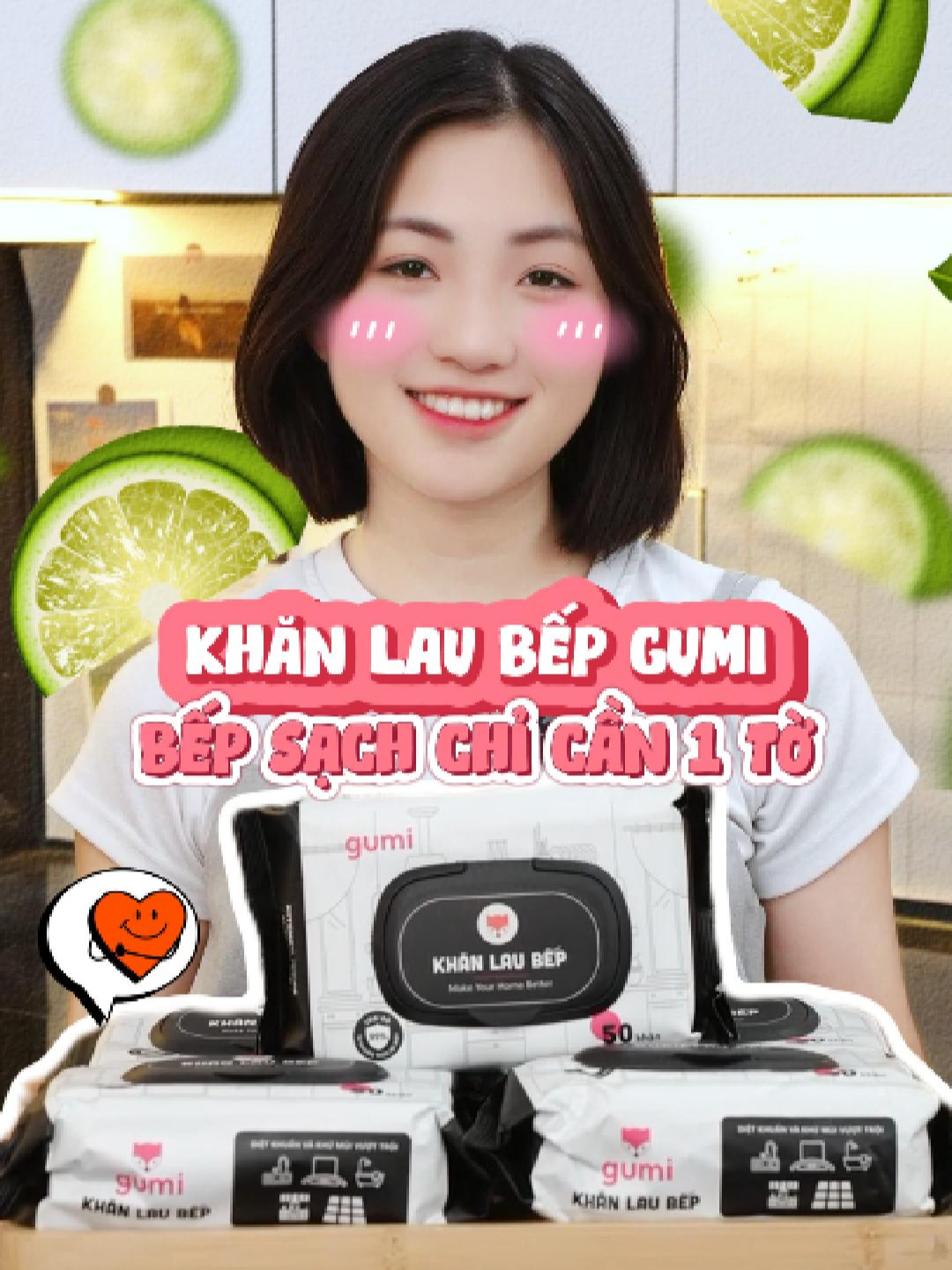 Bếp sạch bếp thơm chỉ cần 1 tờ Sắm ngay khăn lau bếp Gumi #khanlaubep #khanuotlaubepgumi #gumi #hangtieudung #hottrend #fyp