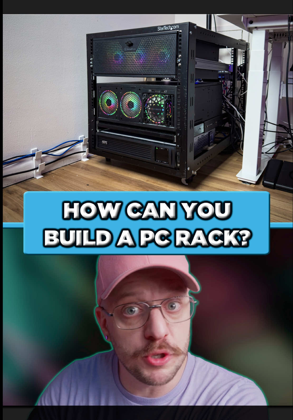 Have you seen people with PCs in what looks to be a filing cabinet? Let me be the first to tell you - it’s a dope way to do it. What you’re looking at is a rack, and the computers are mounted to that rack with rackmount cases. This is a alternative form, factor for computers, audio, equipment, storage, networking, and more. People use racks like this for servers, networking equipment,or just a bunch of technology. This video is a short introduction to rack builds and what you would need to get started!  — Rack Mount, PC Case, Rack Mount Pc Cases, Gaming Pc, Network Rack, Homelab, Gaming Pc Setup, Rack Gaming Pc, Netwotking Rack, Server Rack