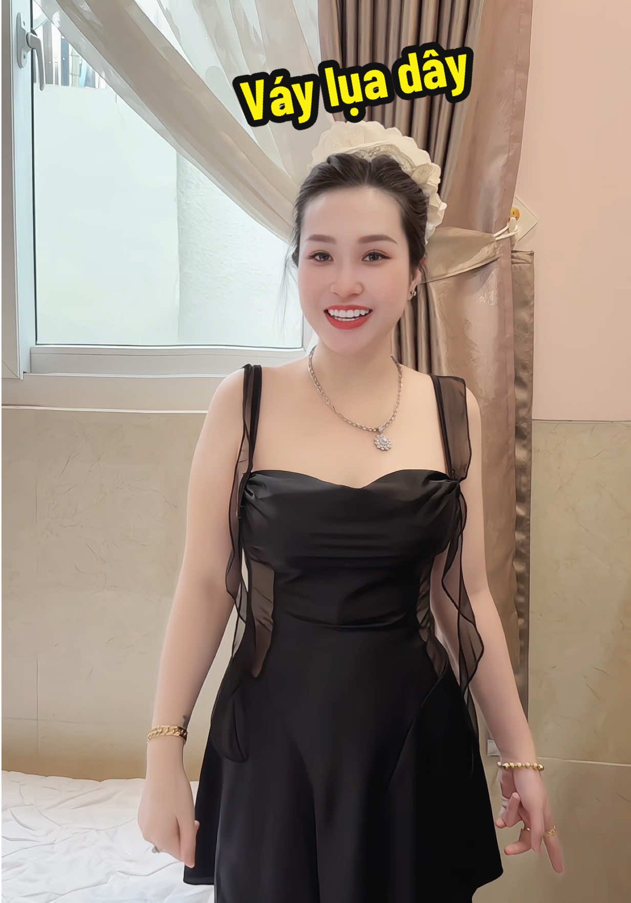 Váy ngủ lụa 2 dây #vynguyen24 #xuhuong #review #thoitrangnu #vayxinh #dongu 