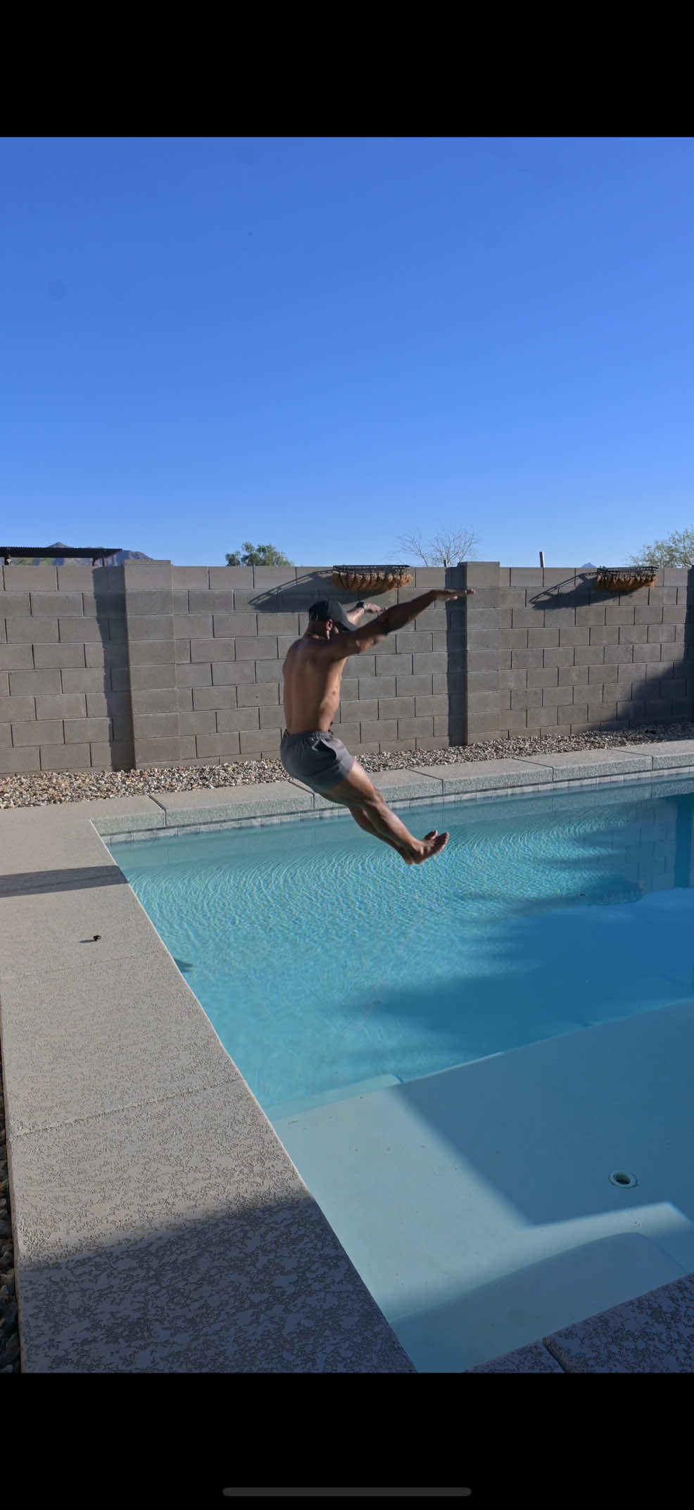 Okay this is WAY harder than it looks🥴 #challenge #poolchallenge #pool #mobilitychallenge #diver