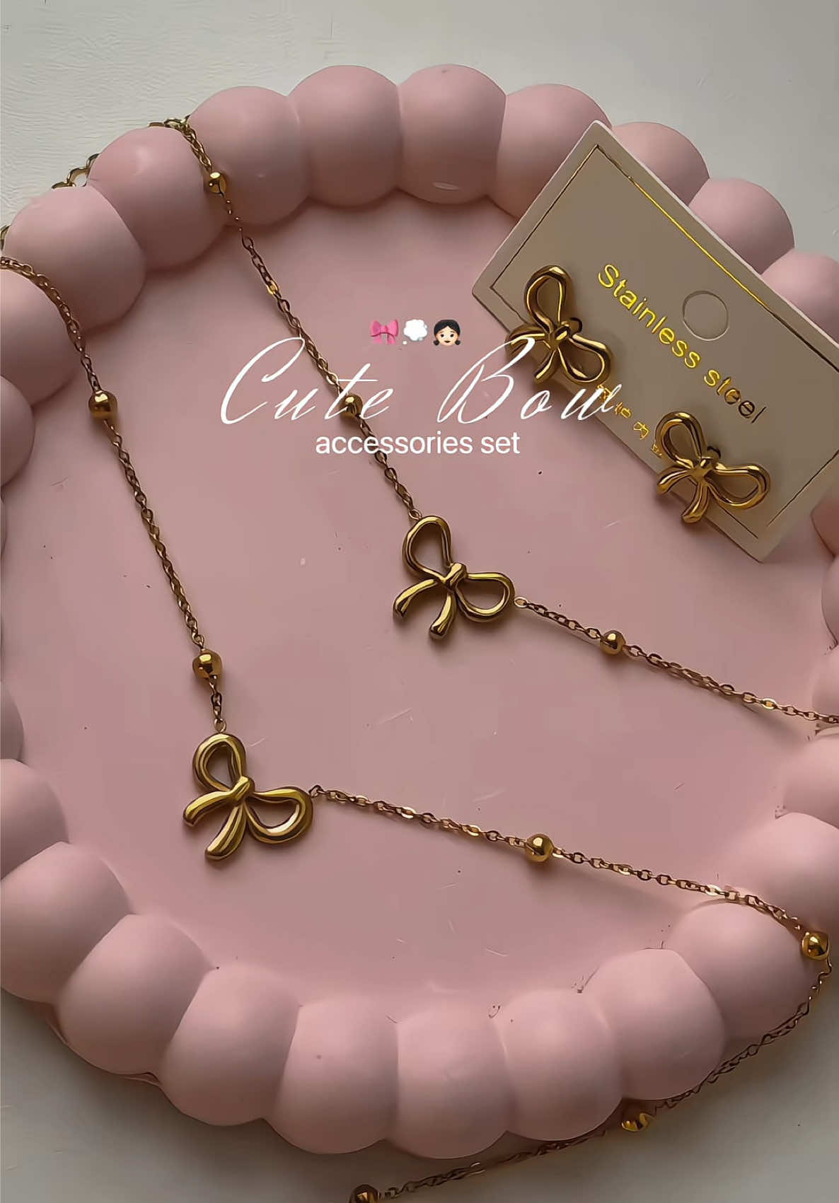 #ribbonset #bowset #accessories #ribbonnecklace #ribbonearrings #ribbonbracelet 