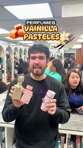 Si te gustan los perfumes que huelen a postre, estos con vainilla te van a tentar como un pastel recién hecho 🍰✨ #perfumeria #perfumes #perfumeschile #comprarenchile #chile #fyp #perfumesarabes #yara 