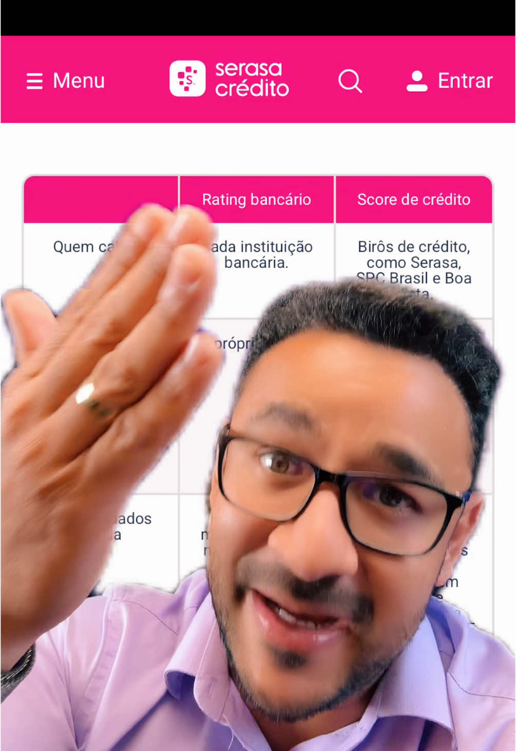 Score alto e não aprova? Tá aí a explicação amigão!!  Veja o vídeo q eu explico sobre isso!  #scoreserasa #ratingbancario 