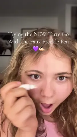 Testing out the new Tarte Go With the Faux freckle pen and… I might be converted 👼✨ the finish is soft, natural, and blends so effortlessly into skin. @tarte cosmetics @Ulta Beauty @sephora  #tartegowiththefaux #fauxfreckles #tartecosmetics #softmakeup #glowyskin #nomakeupmakeup #dewyskin #aestheticmakeup #grwm #cleanlook #BeautyReview #fyp #viral 