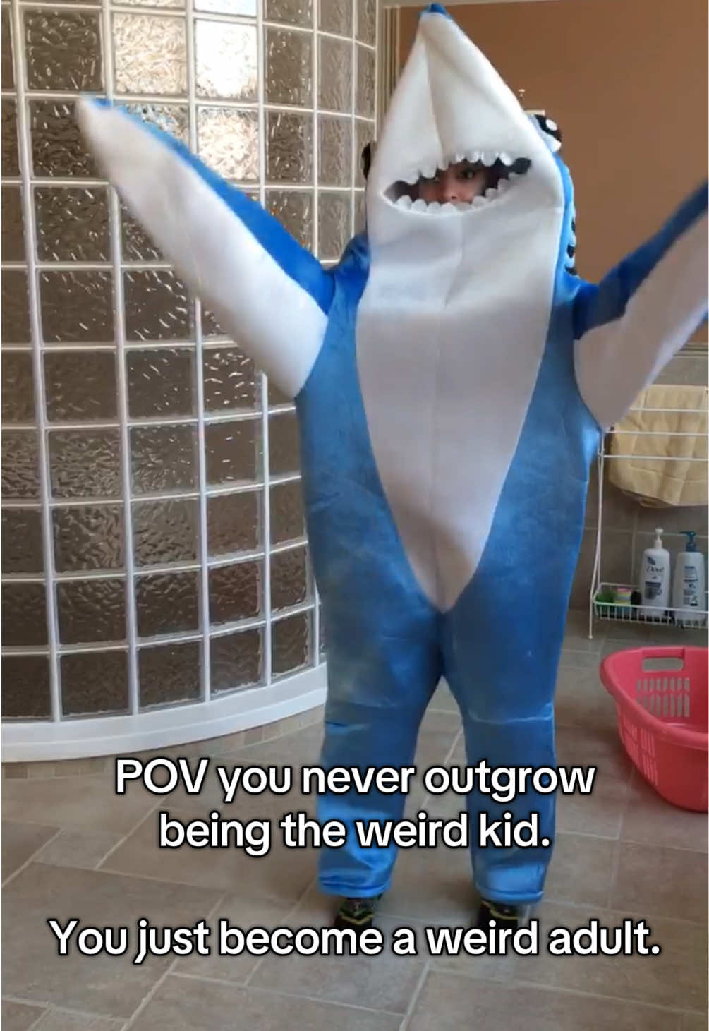 just a girl and her emotional support shark costumes 