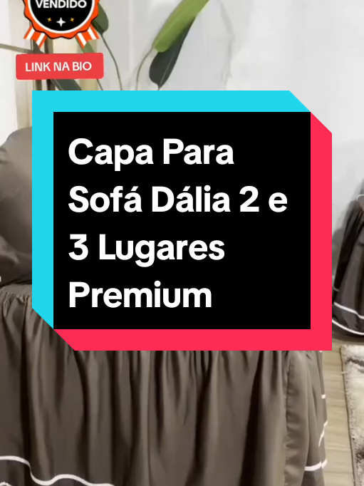 Capa Para Sofá Dália 2 e 3 Lugares Premium #tiktokvideo #capa #sofa @Rafa Live Shop 