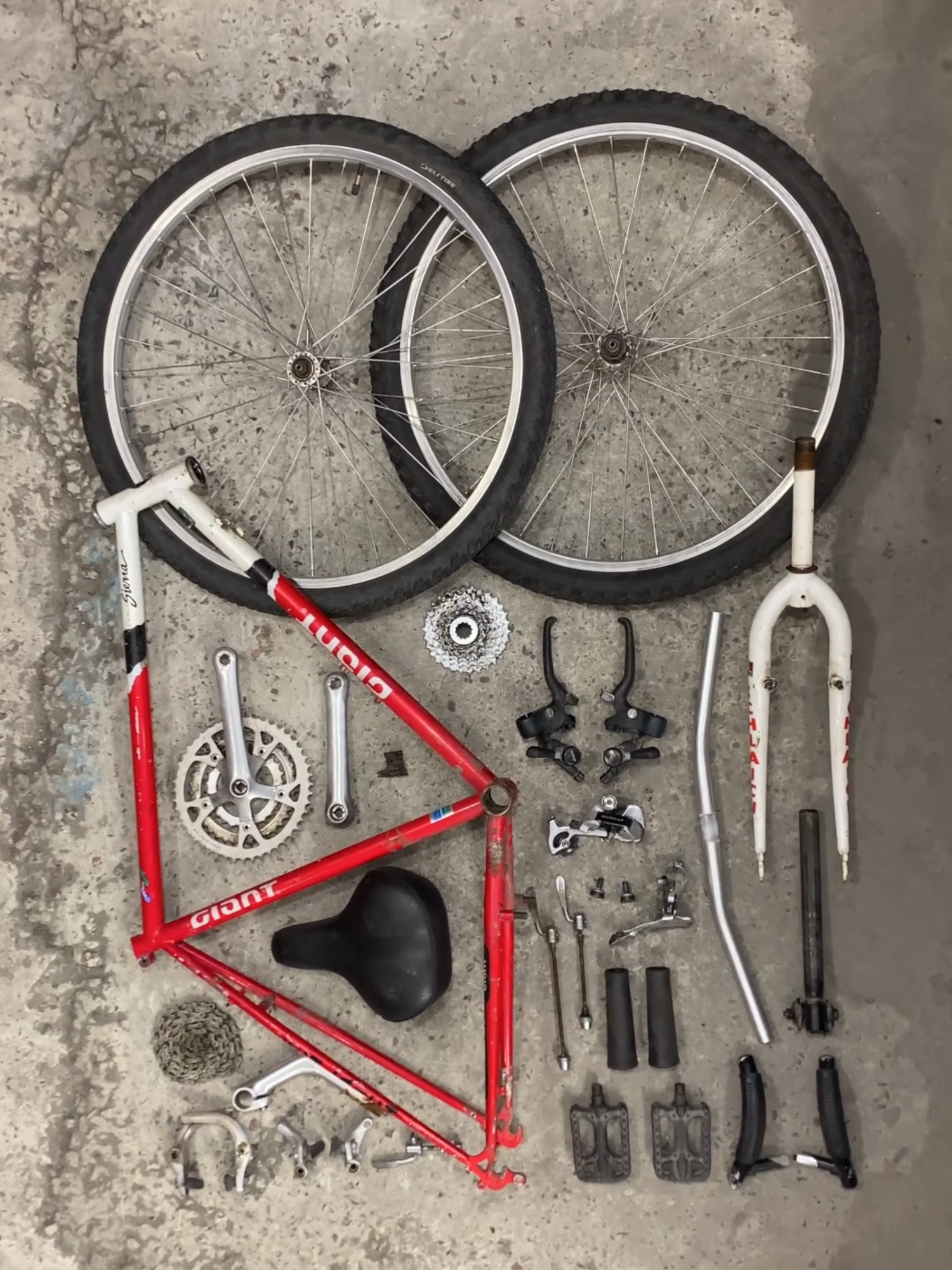 1989 MTB gets stripped after decades of dust #mtb #vintagebike #vintagebikes #vintagemtb #retrobike #retrobikes #retromtb #oldschoolmtb #90smtb #bikebuild #mountainbike #bikebuild #bikeservice #bikerestoration #bikerepair #restoration