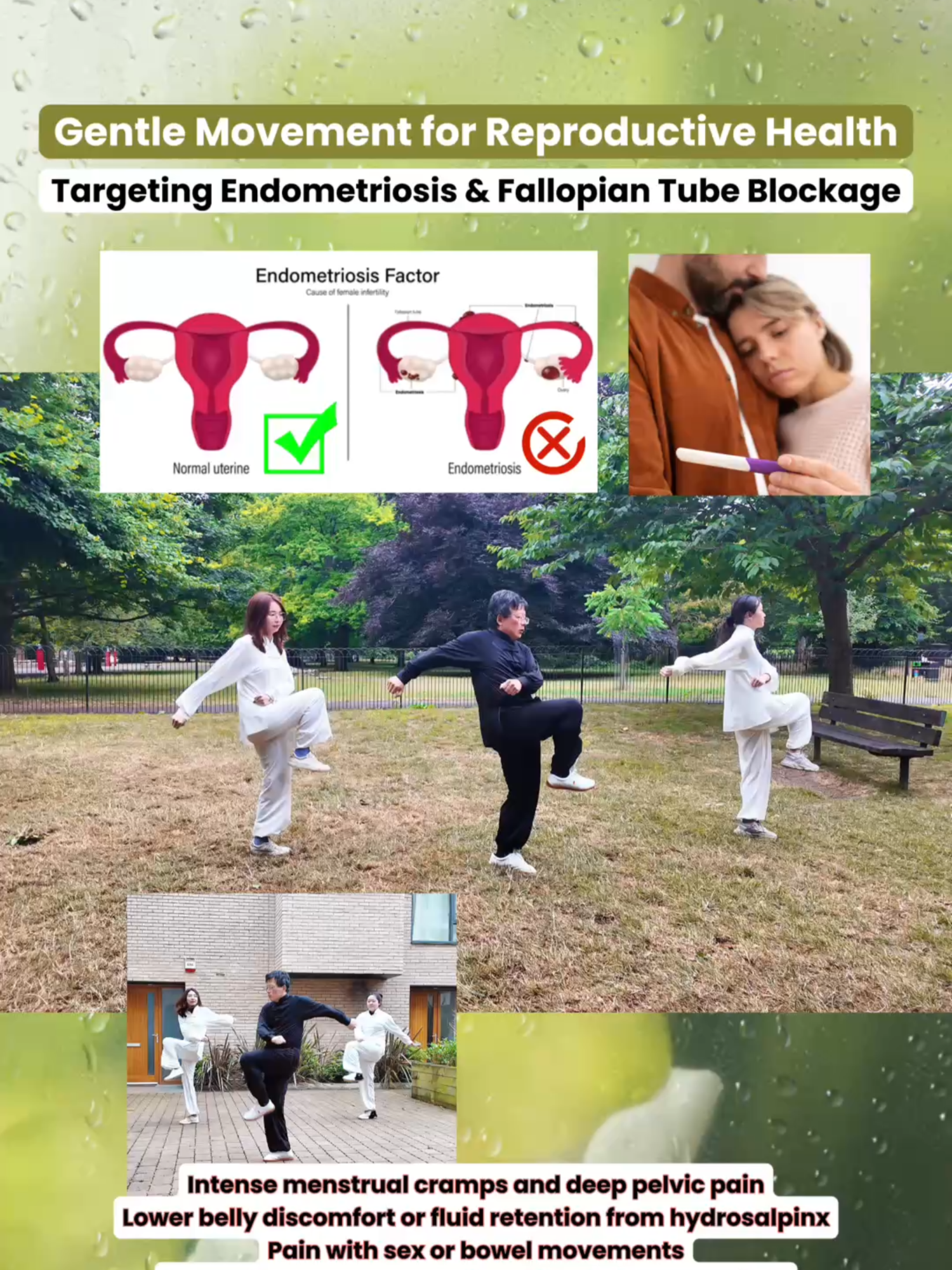 Struggling with endometriosis or fallopian tube blockage? This simple half-squat with knee lift boosts pelvic circulation, eases menstrual cramps, and may support natural healing from blocked tubes. Practice daily for relief from heavy periods, pelvic pain, and hormonal imbalance. #endometriosisawareness #blockedfallopiantubes #pelvicpainrelief #menstrualcramps #fertilitysupport #wombhealth #chinesemedicine #femaleexercise #hormonalimbalance #fallopiantubeblockage #naturalhealing #taichilondon #qigongforwomen #ginsenlondon