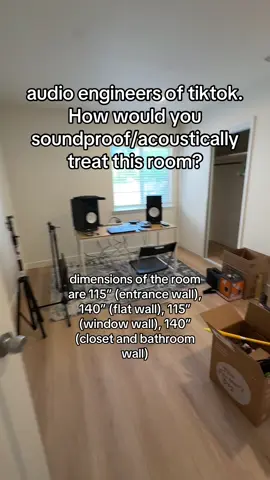 Please help me before I buy a pallet of 2x4s and rockwool 😅 #musicproducer #studio #studiotour #acoustictreatment #soundproofing 
