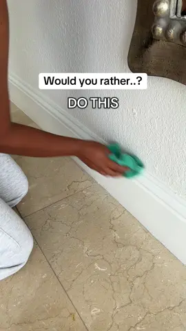 I think the answer is easy #saveyourback #baseboardcleaning #tiktokshopbacktoschool #cleaningtiktok 