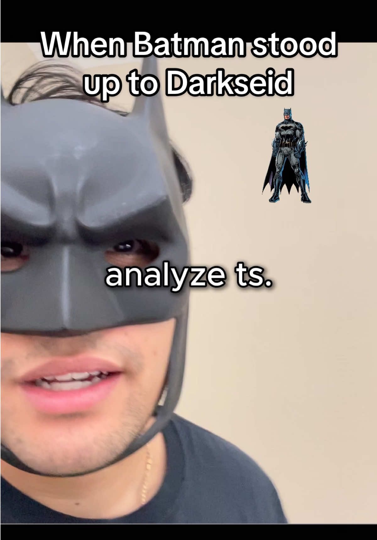 Batman stands up to Darkseid #batman #darkseid #comic #dc 