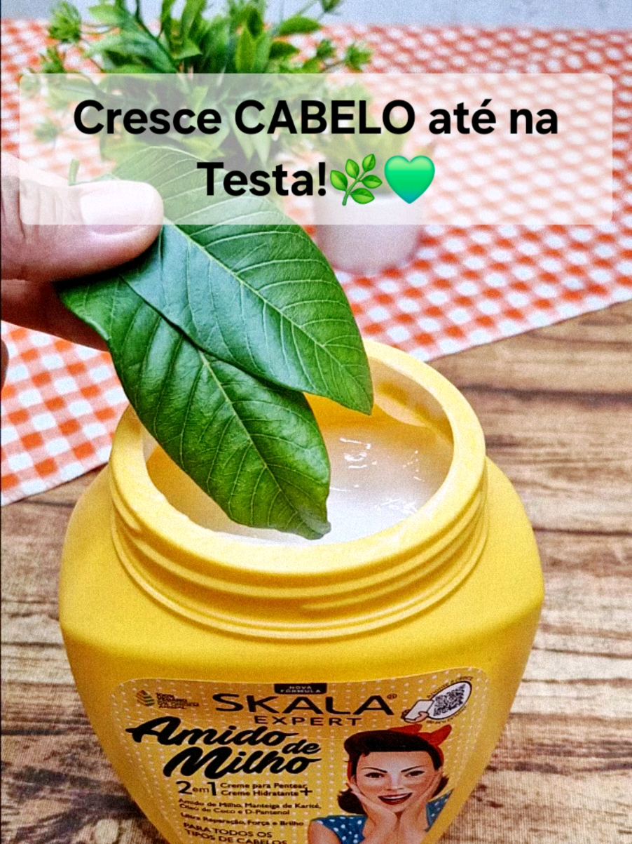 Coloque FOLHA DE GOIABA no CREME, vai Crescer CABELO até na Testa! #reels #cabelo #fy #saude #cabelosaudavel 