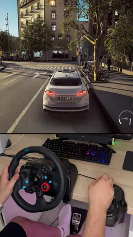 Je suis tombé en panne d’essence !! #taxilife #taxidriver #steeringwheel #logitechg29 #simulator #musica 