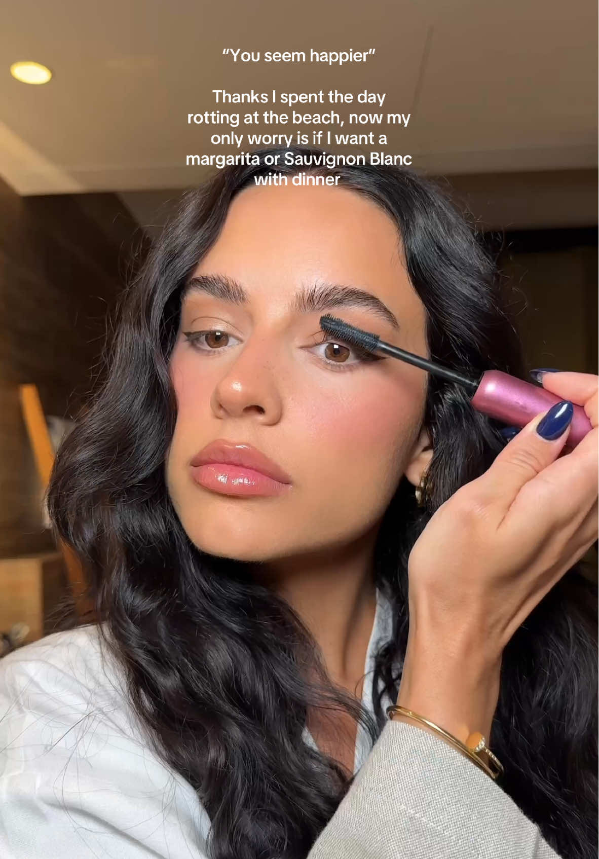 Post beach glam just hits different 🤌🏻 #makeup #makeuptutorial #vacation #vacationvibes #vacationmakeup #cabo #MakeupRoutine 