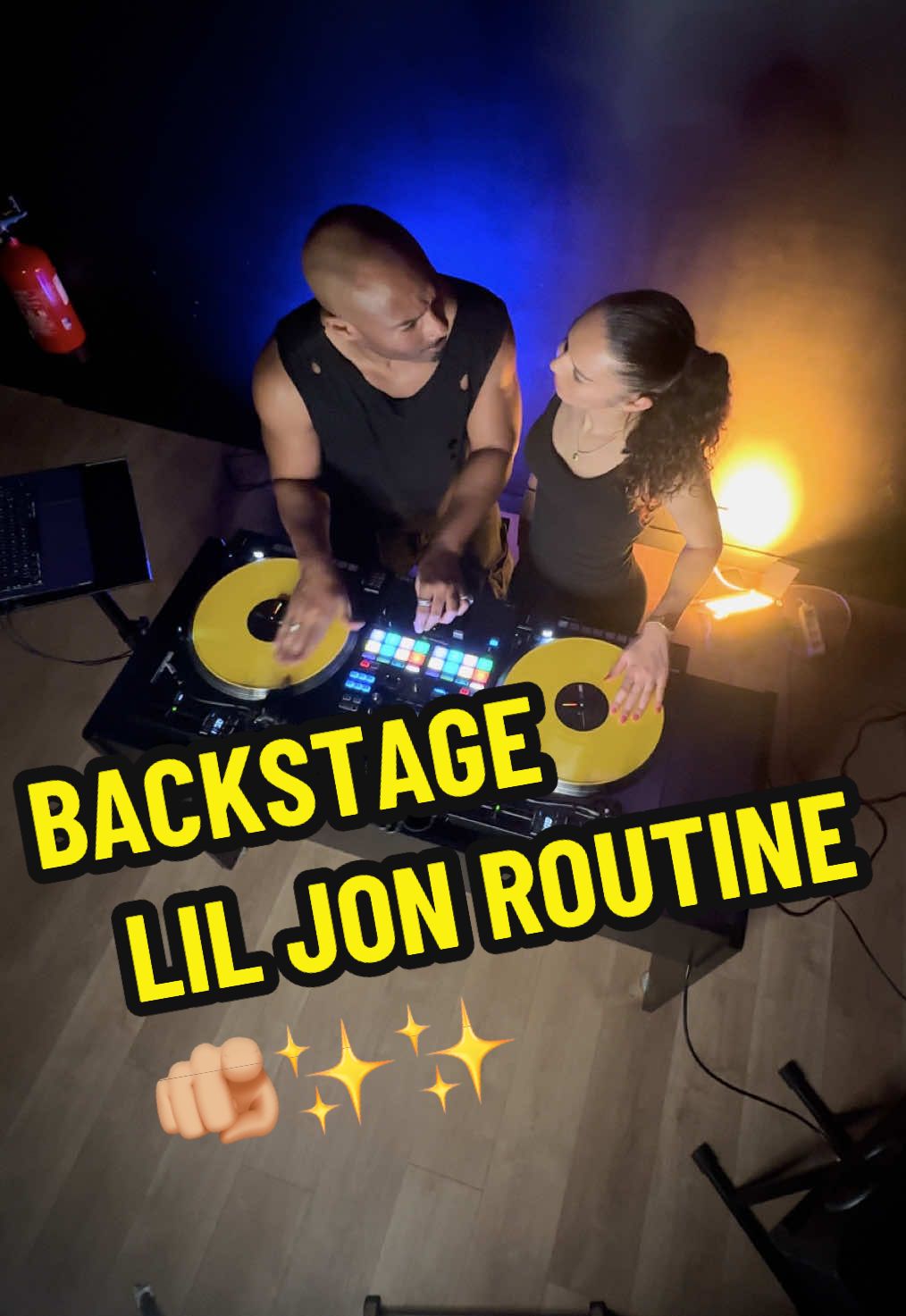 BACKSTAGE of our Lil Jon routine 🟡⚫️ @Dj Moody Mike 🚀  #liljon #hiphop #realdj #ladystyle #moodymike