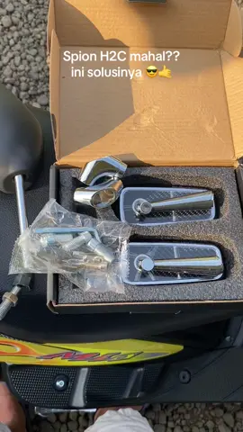 Keren ga harus mahal, spion h2c carbon dari fastbike #spionmotor #spionh2c #fastbike 