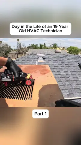 Day in the Life of an 19 Year Old HVAC Technician #hvaclife #hvacarmy #airconditoning 