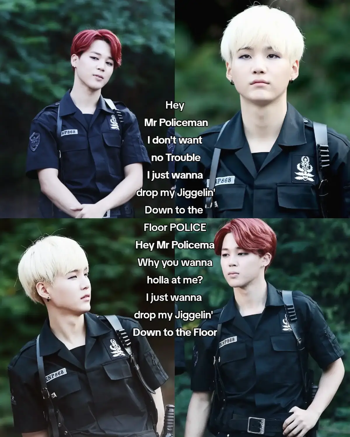 There’s something undeniably powerful about Yoonmin in this look. The sharp uniform, the intense gaze, the commanding presence — it’s like he walked straight out of a movie scene. He doesn’t just wear the outfit; he owns it completely. Every detail, from the way he carries himself to the confidence in his expression, adds to the aura of someone who doesn’t need words to be noticed. This isn’t just style — this is character, strength, and charisma all in one. Yoonmin proves once again that he can pull off anything and still look effortlessly cool. The police aesthetic has never looked this iconic. #jimin #yoongi #yoonmin #bts #btsarmy #army #fyp #viral #foru