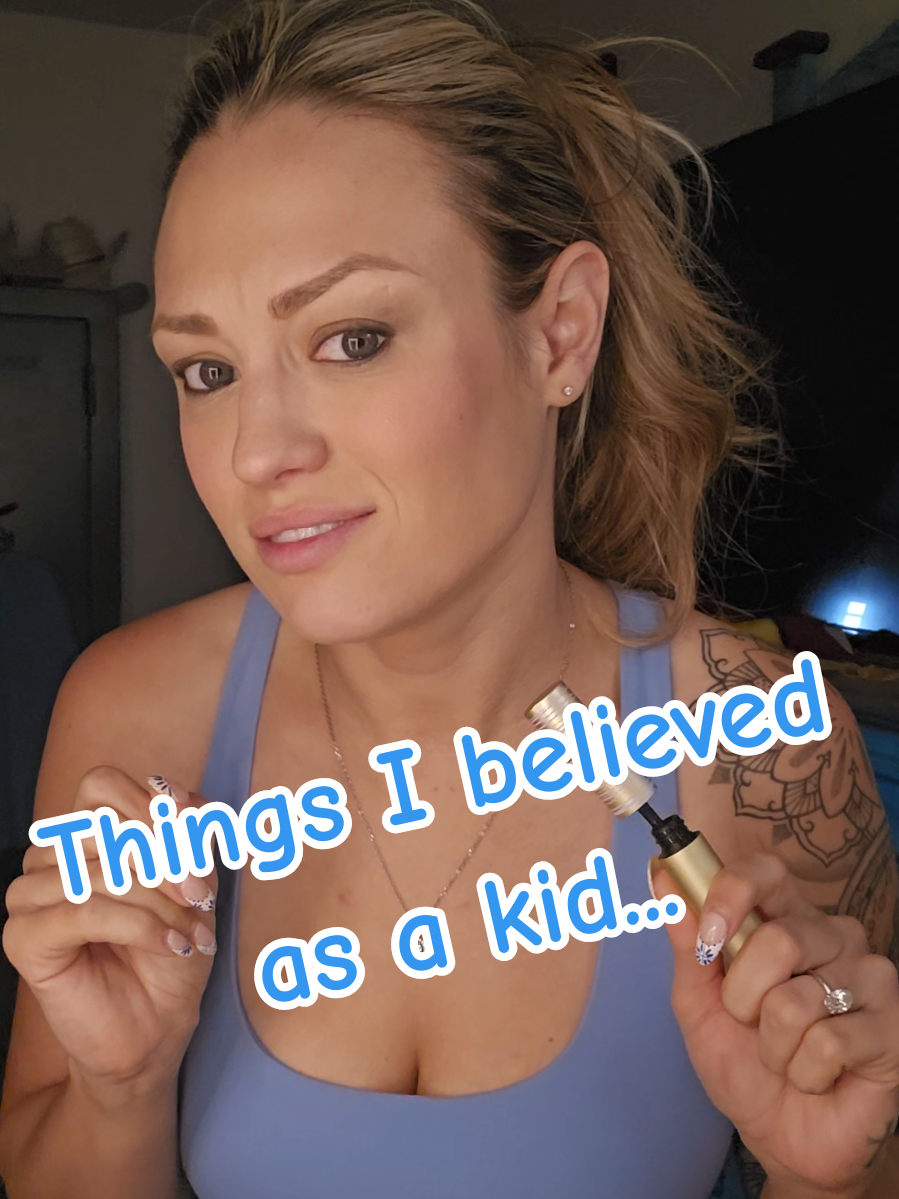 Now it’s your turn... tell me the dumbest, funniest, or most unhinged thing you believed as a kid 👇 I NEED to hear these! #GRWM #Makeup #ChildhoodBeliefs #TellMeYours #MakeupStorytime #WhenIWasAKid #Storytime #StoryTimeMakeup 