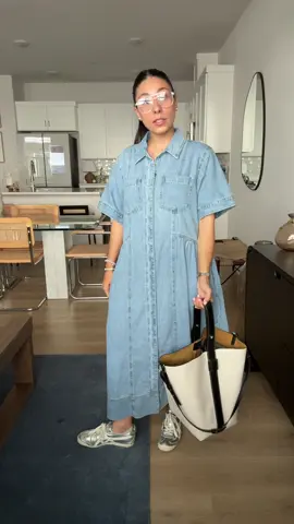 happy monday! here’s what i’m wearing today ❣️ Maye dress, @Onitsuka Tiger @proenzaschouler #denimdress #OOTD #dailystyle #summeroutfit #summerdressing #weeklyoutfits #outfitinspo #outfitinspiration #outfitroundup #whatiworetoday #fashioninspo #outfitcheck #capsulewardrobe #fyp #fypシ #foryoupage #modestfashion #chicstyle #silversneakers 