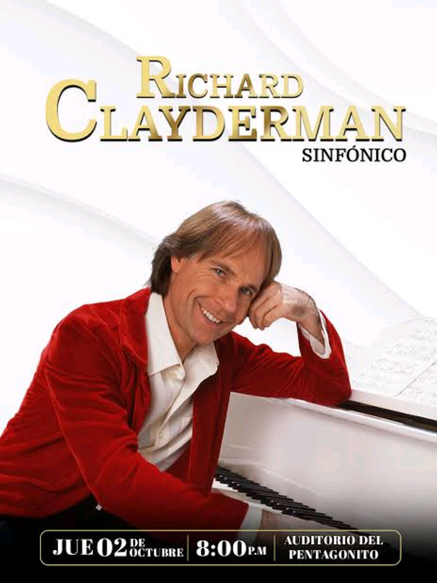 🎹 SALUDO E INVITACIÓN DE RICHARD CLAYDERMAN 🎹 🗓  02 OCTUBRE  📍 AUDITORIO DEL PENTAGONITO #concierto #peru #lima #richardclayderman #auditoriodelpentagonito 